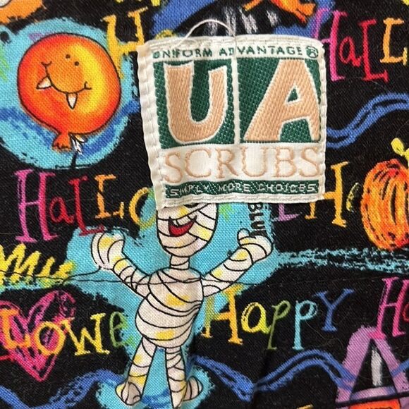 Uniform Advantage Happy Halloween Scrub Top - Picture 4 of 4